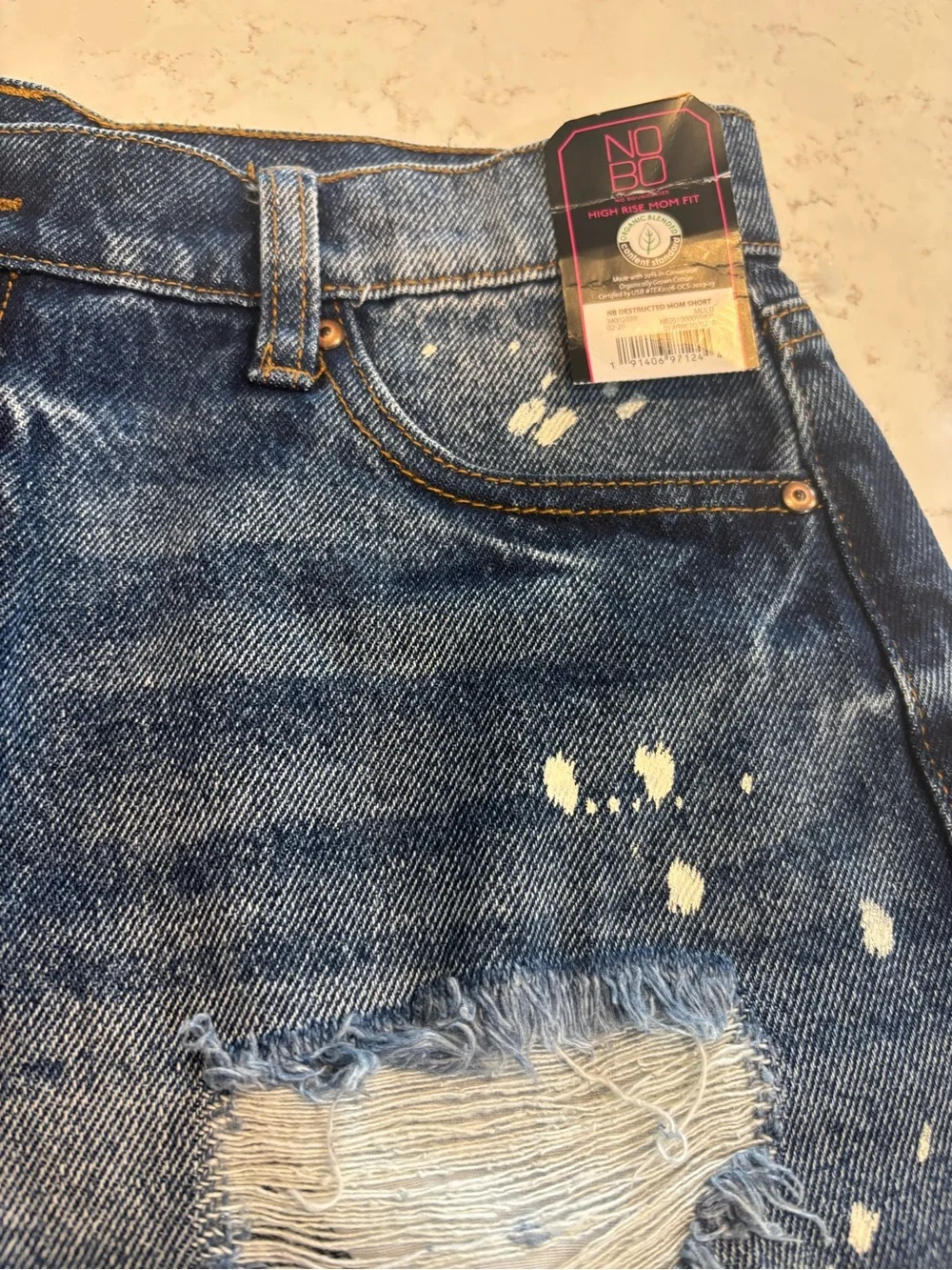 NOBO Distressed Denim Shorts